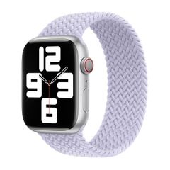 Apple Bracelet Solo tressé Apple Watch | 44/45/46/49 mm - Taille 5 - Purple Fog