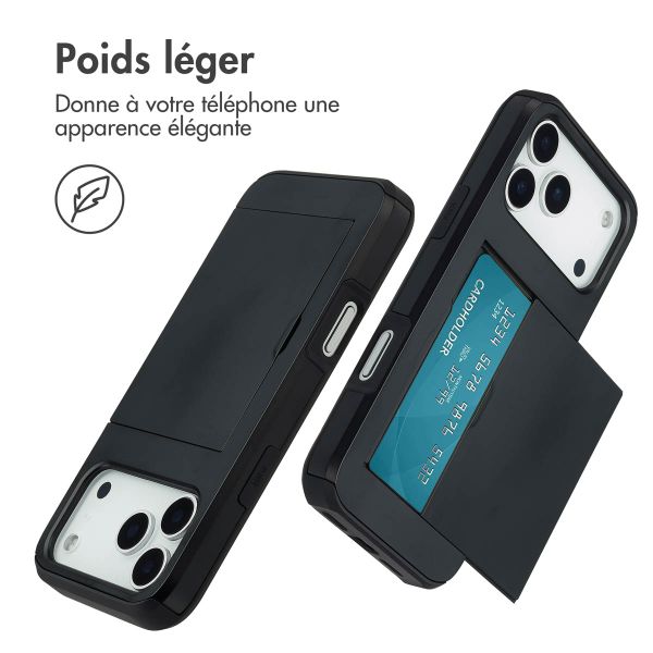 imoshion Coque arrière avec porte-cartes Apple iPhone 17 Pro Max - Noir