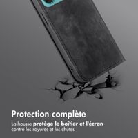 imoshion Étui de téléphone portefeuille Slim Motorola Moto G57 Power - Noir