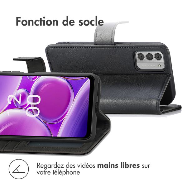 imoshion Étui de télephone portefeuille de luxe Nokia G42 - Noir