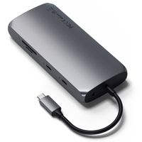 Satechi Adaptateur USB-C Multiport MX - Station d’accueil - Hub USB-C pour ordinateur portable - Space Gray