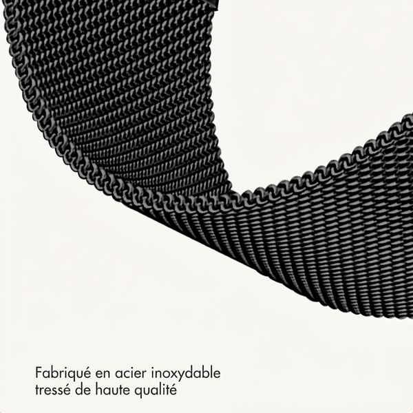 imoshion Bracelet magnétique milanais  - Connexion universelle 20 mm - Noir