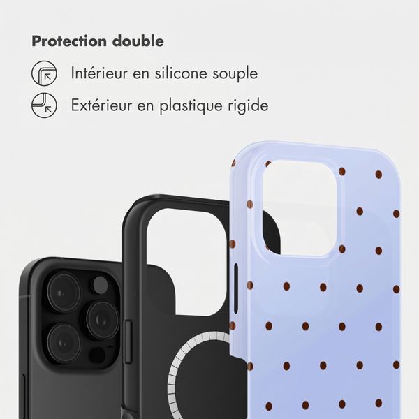 Selencia Coque arrière Vivid avec MagSafe Apple iPhone 16 Pro - Happy Dots Digital Sky