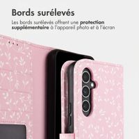 imoshion Étui de télephone portefeuille Design Samsung Galaxy A54 (5G) - Pink Bazaar Flowers