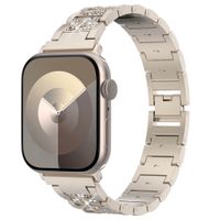 Selencia Bracelet à maillons scintillants Apple Watch | 38/40/41/42 mm - Champagne Gold