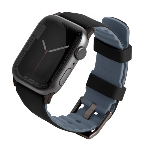 Uniq Bracelet Linus AiroSoft™ en silicone Apple Watch | 44/45/46/49 mm - Midnight Black