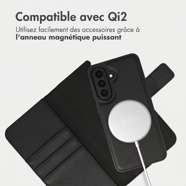 imoshion Étui portefeuille luxe 2-en-1 amovible Samsung Galaxy A57 (5G) - Noir