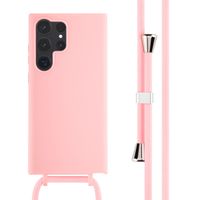 imoshion Coque en silicone avec cordon Samsung Galaxy S23 Ultra - Rose