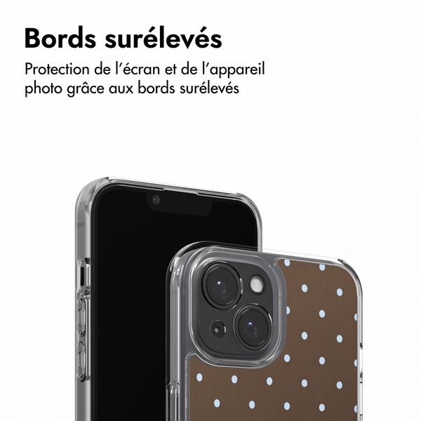 imoshion Coque Design Apple iPhone 15 - Polka Dot Bruin