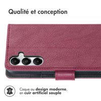 imoshion Étui de télephone portefeuille de luxe Samsung Galaxy A16 - Bordeaux
