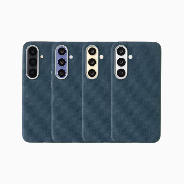 Accezz Coque arrière Mesh avec MagSafe Samsung Galaxy S25 / S24 - Bleu foncé