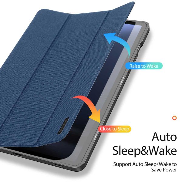 Dux Ducis Coque tablette Domo Samsung Galaxy Tab S10 FE / S9 FE - Bleu foncé