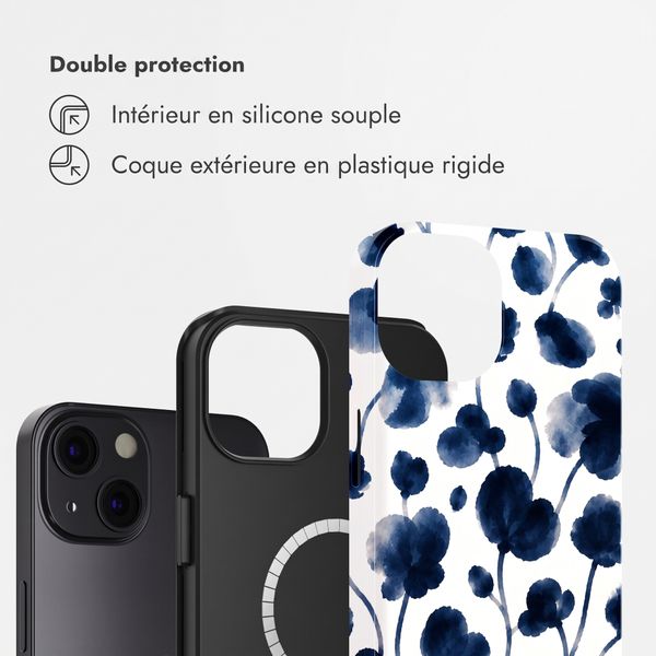 Selencia Coque arrière Vivid avec MagSafe Apple iPhone 13 - Midnight Blossom