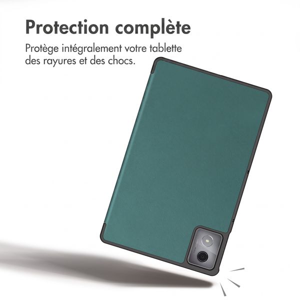 imoshion Coque tablette Trifold Lenovo Tab K11 Plus - Vert foncé