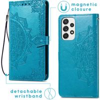 imoshion Etui de télephone Mandala Samsung Galaxy A33 - Turquoise