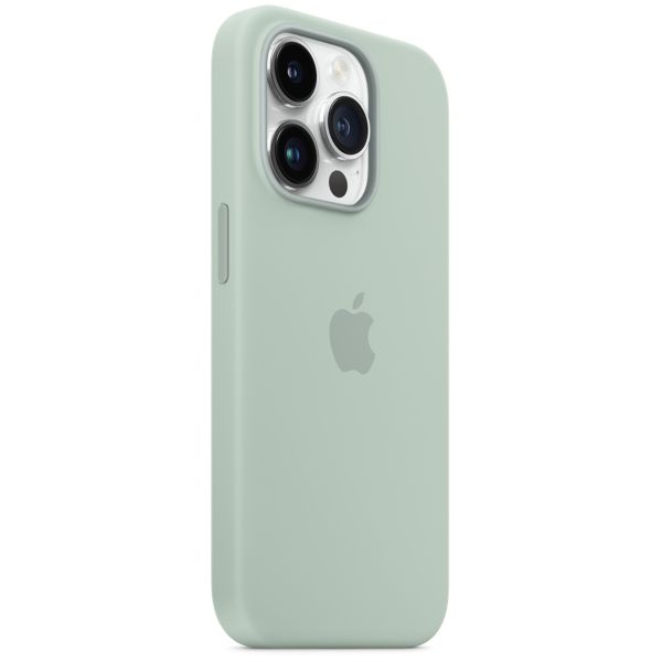Apple Coque en silicone MagSafe Apple iPhone 14 Pro - Succulent