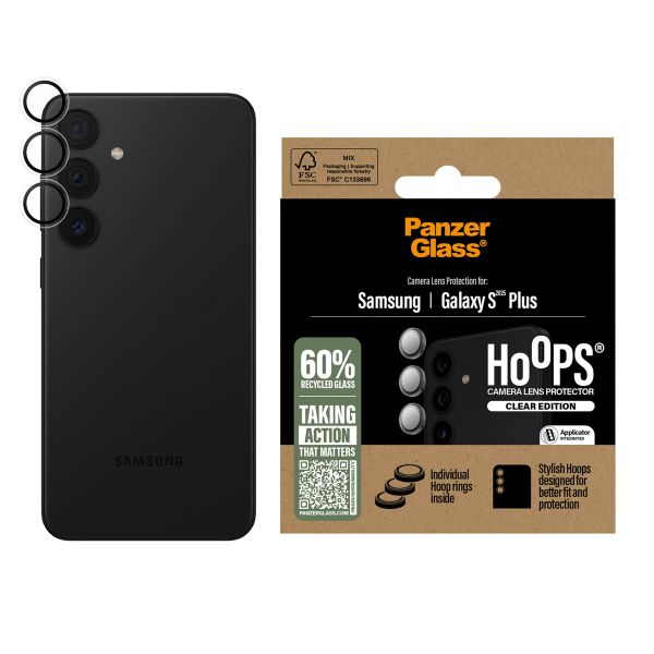 PanzerGlass Protection Caméra Hoops Optic Rings Samsung Galaxy S25 Plus - Transparent