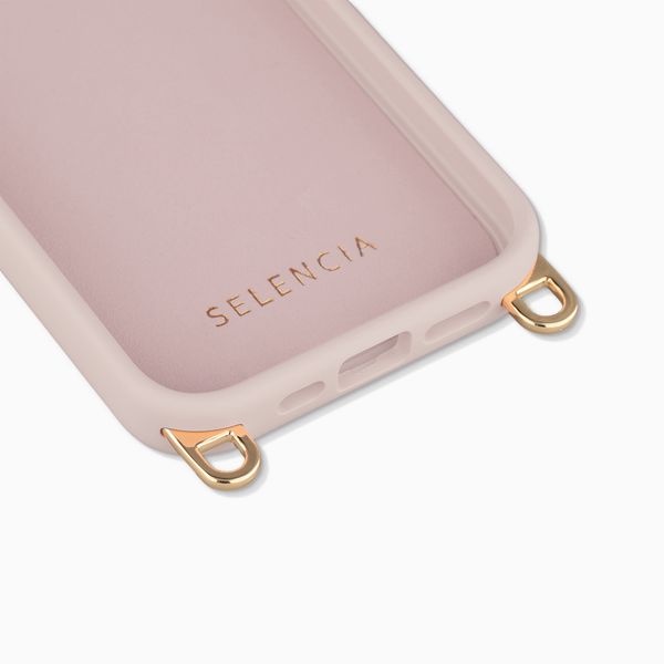Selencia Coque arrière Rivièra avec MagSafe avec crochets amovibles Apple iPhone 15 Pro - Sorbet Pink
