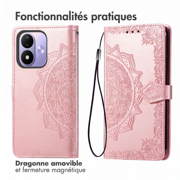imoshion Etui de télephone Mandala Xiaomi Redmi Note 17 (5G) - Rose Gold