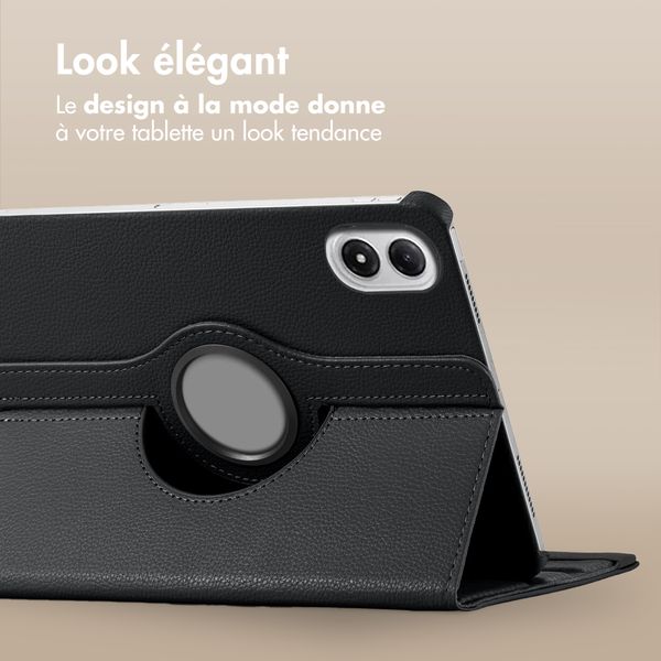 imoshion Coque tablette rotatif à 360° Xiaomi Redmi Pad 2 Pro / Poco Pad M1 - Noir