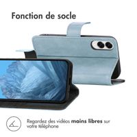 imoshion Étui de télephone portefeuille de luxe Samsung Galaxy S25 Edge - Bleu clair