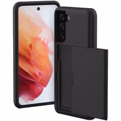 imoshion Coque arrière avec porte-cartes Samsung Galaxy S21 - Noir