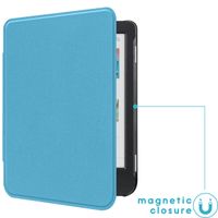 imoshion Étui de liseuse portefeuille Slim Hard Kobo Clara Colour / BW - Bleu clair