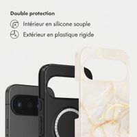 Selencia Coque arrière Vivid avec MagSafe Google Pixel 11 Pro - Golden Beige Marble