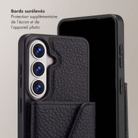 Selencia Coque de télephone Sera avec cordon et porte-cartes enveloppe Samsung Galaxy A27 (5G) - Noir