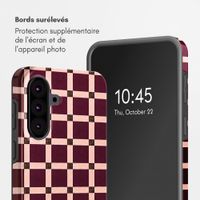 Selencia Coque arrière Vivid Samsung Galaxy A37 (5G) - Check This Burgundy