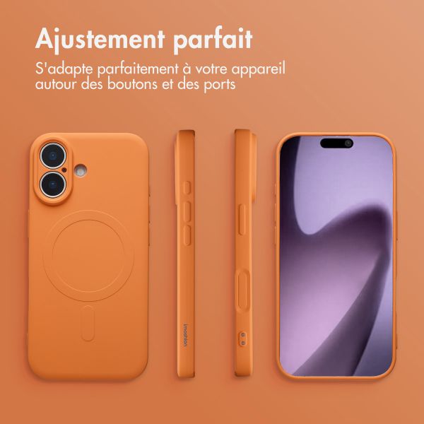 imoshion Coque Couleur avec MagSafe Apple iPhone 17 - Orange