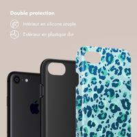 Selencia Coque arrière Vivid Apple iPhone SE (2022 / 2020) / 8 / 7 - Wild Spots Light Blue