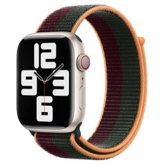 Apple Bracelet Sport Loop Apple Watch | 44/45/46/49 mm - Dark Cherry/Forest Green