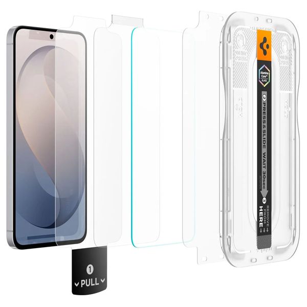 Spigen Protection d'écran en verre trempé GLAStR Fit 2 Paquets + Applicator Samsung Galaxy S26 FE
