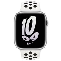Apple Bracelet Nike Sport Apple Watch Series 1 t/m 11 / SE / Ultra (44/45/46/49 mm) - Taille S/M/L - Pure Platinum / Black