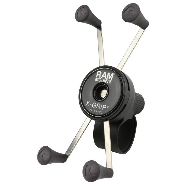 RAM Mounts Support de téléphone X-Grip® Tough-strap pour vélo / scooter / moto - Rotation à 360° - Universel - Grand - Noir