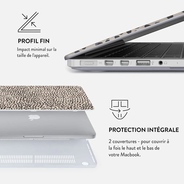 Burga Coque Rigide Apple MacBook Air 13 pouces (2022 / 2024 M3 / 2025 M4 / 2026 M5) - Almond Latte