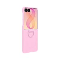 Samsung Coque Silicone Magnet Cover Ring Samsung Galaxy Z Flip 8 - Rose