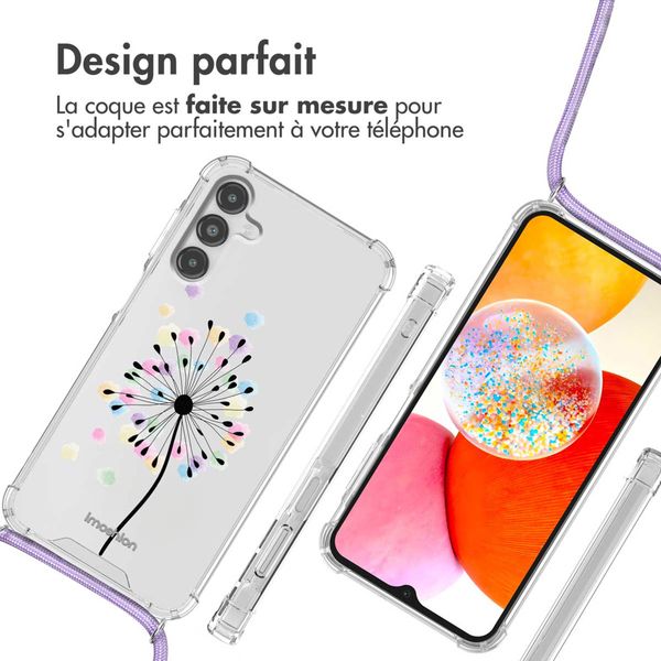 imoshion Coque Design avec cordon Samsung Galaxy A14 (5G/4G) - Sandstone Dandelion