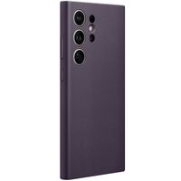 Samsung Coque originale en cuir vegan Samsung Galaxy S24 Ultra - Dark Violet