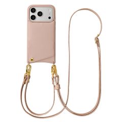 Selencia Coque de télephone Nova avec cordon et porte-cartes Apple iPhone 17 Pro - Dusty Rose