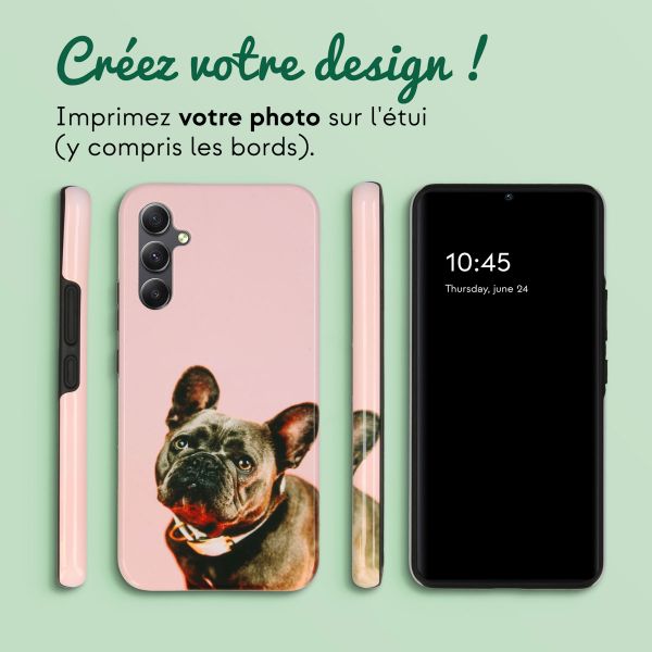 Concevez votre propre coque Tough Samsung Galaxy A34 (5G) - Blanc