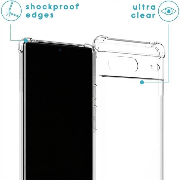 imoshion Coque arrière transparente avec cordon Google Pixel 7 - Rose Doré