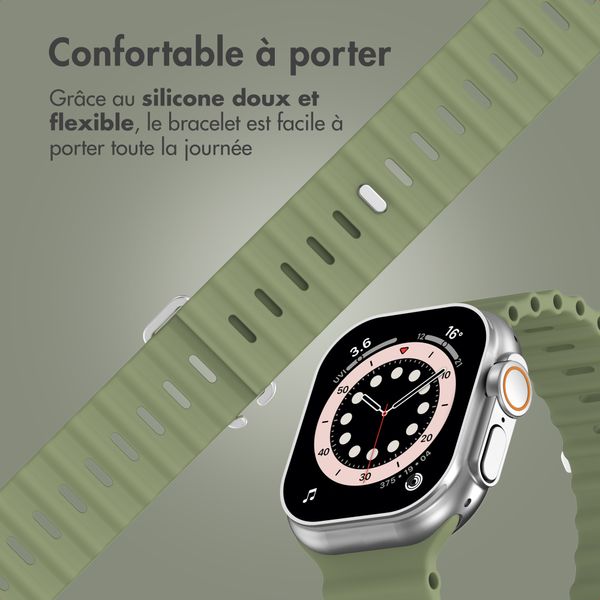 Accezz Bracelet Ocean Apple Watch | 44/45/46/49 mm - Khaki