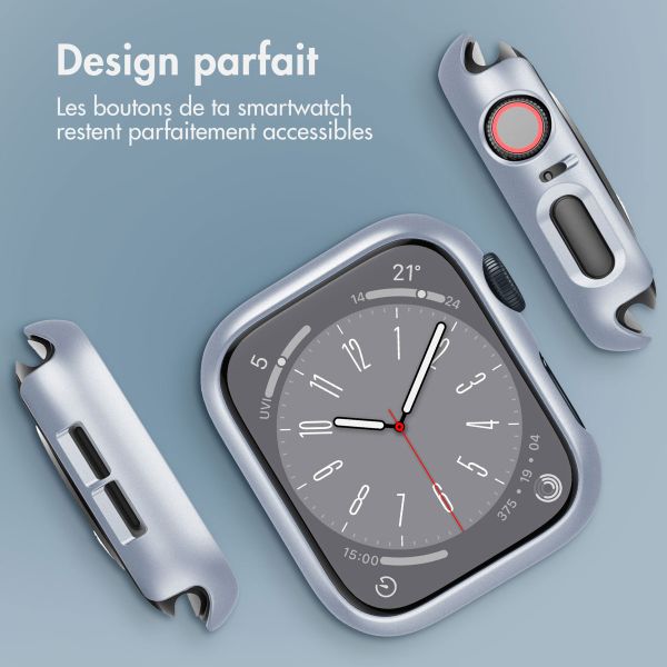 imoshion Coque rigide à couverture complète Apple Watch 4 / 5 / 6 / SE - 44 mm - Argent