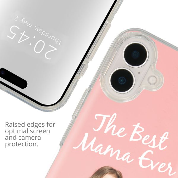 Concevez votre propre coque transparente Apple iPhone 16 Plus - Transparent