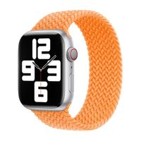 Apple Bracelet Solo tressé Apple Watch | 44/45/46/49 mm - Taille 6 - Bright Orange