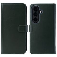 Selencia Étui portefeuille en cuir véritable Samsung Galaxy S26 - Vert