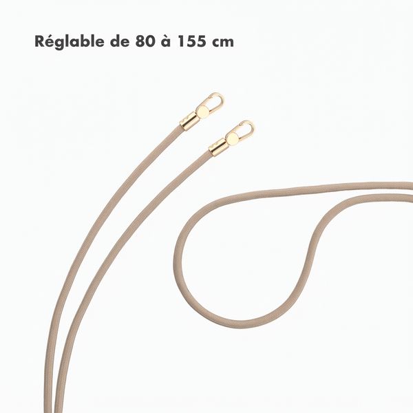 Selencia Cordon universel pour téléphone avec 2 crochets - réglable - Beige