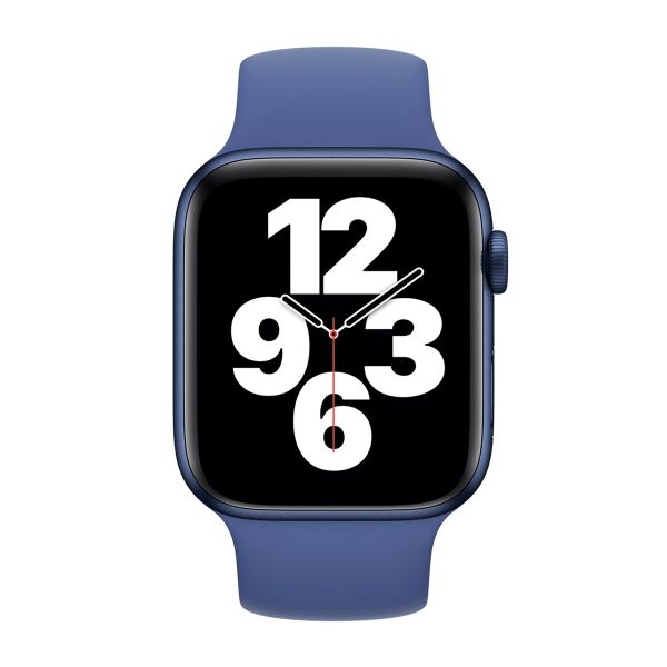Apple Bracelet Boucle unique en Silicone Apple Watch | 38/40/41/42 mm - Taille 8 - Toma Blue